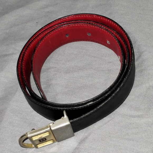 BALLY ITALIAN MADE BLACK LEATHER BELT - Picture 9 of 15